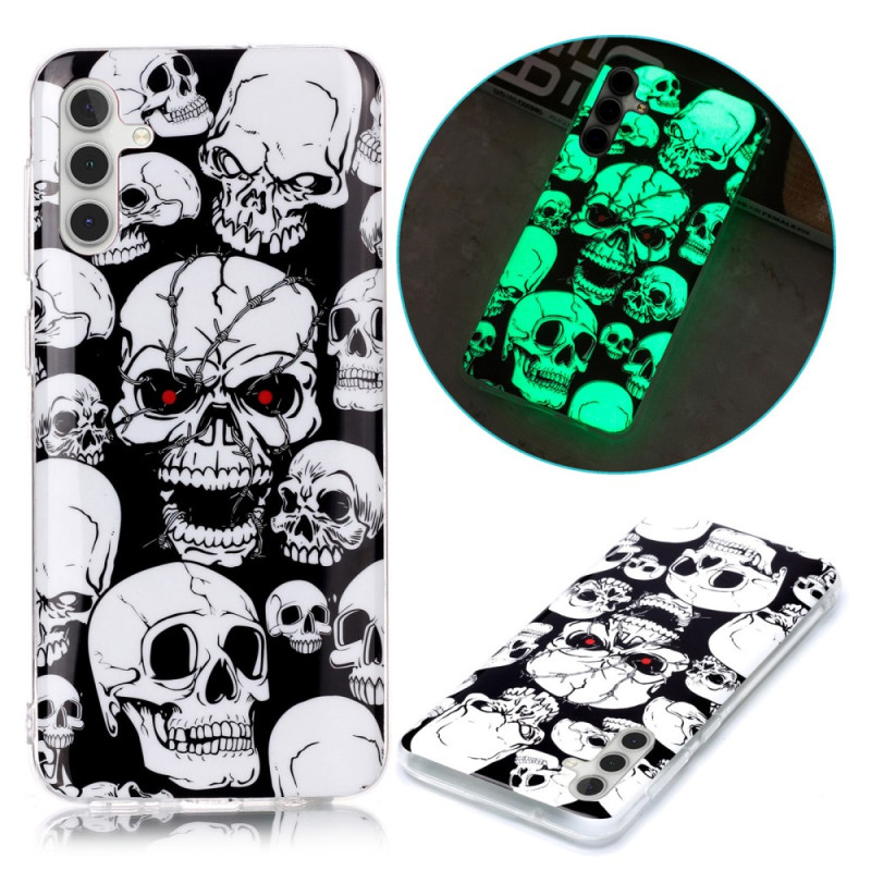 Capa luminosa para Samsung Galaxy A24 4G Skulls