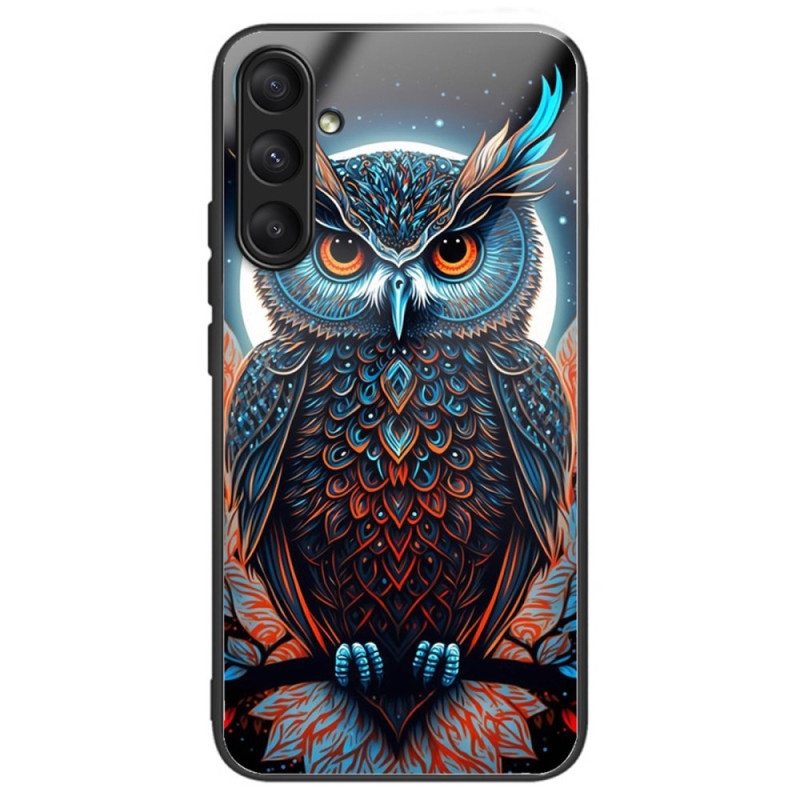 Capa de vidro temperado para Samsung Galaxy A24 4G Coruja