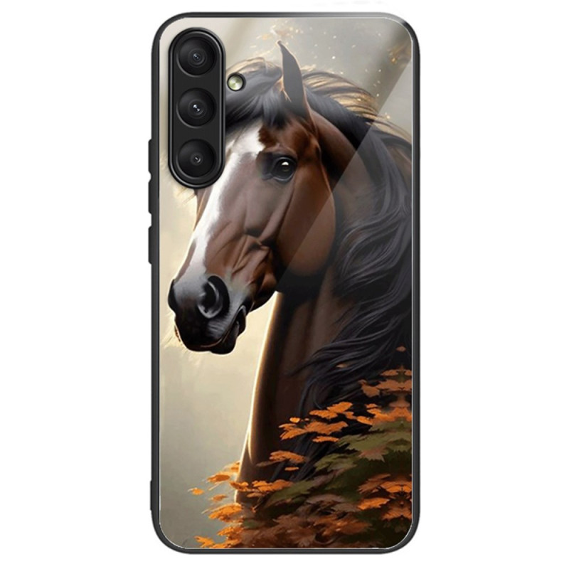 Capa de vidro temperado para Samsung Galaxy A24 4G Superb Horse