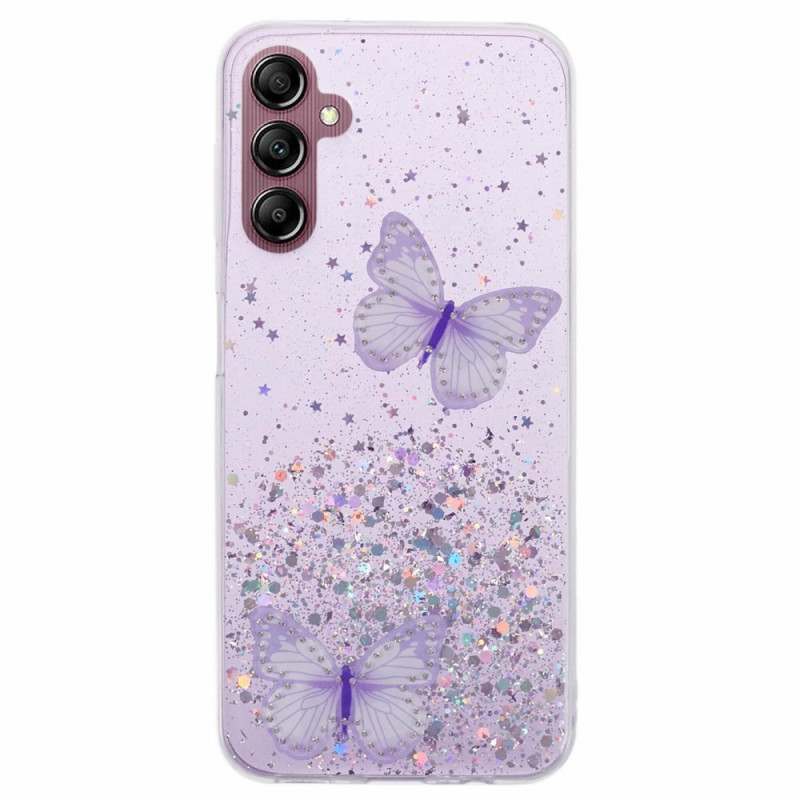 Capa para Samsung Galaxy A24 4G Butterflies Glitter