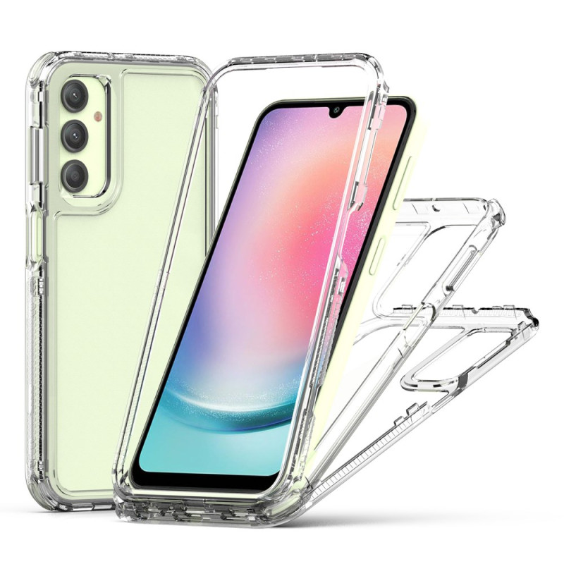 Capa 3 em 1 transparente para Samsung Galaxy A24 4G