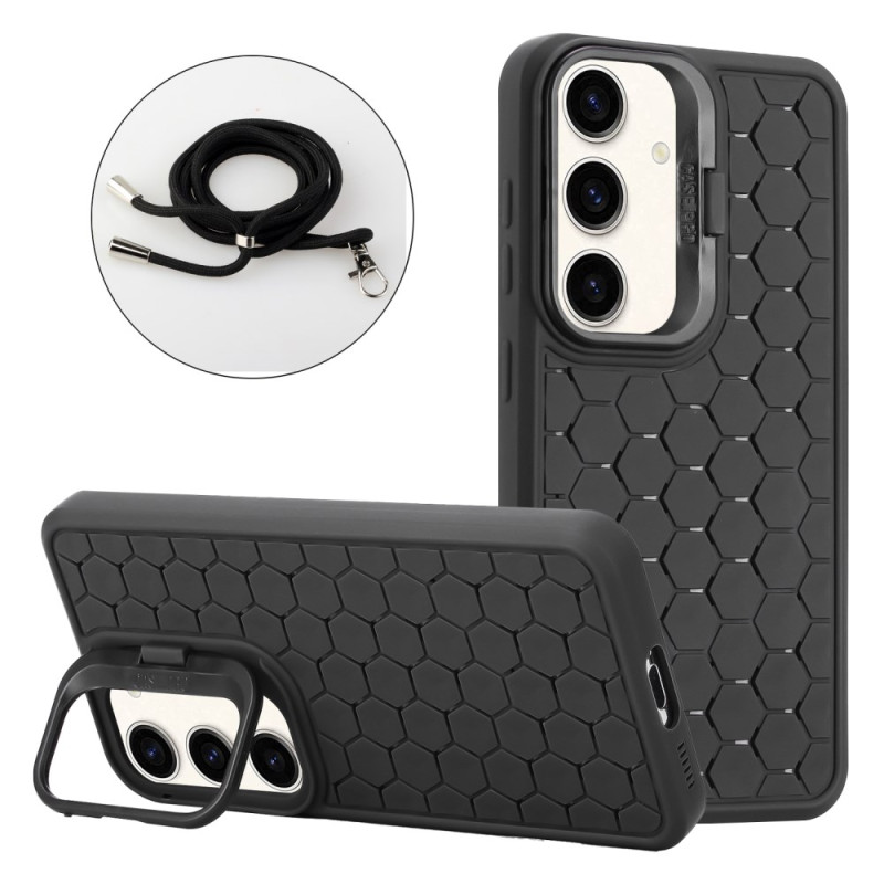 Capa Samsung Galaxy A24 4G Honeycomb Suporte e alça de ombro