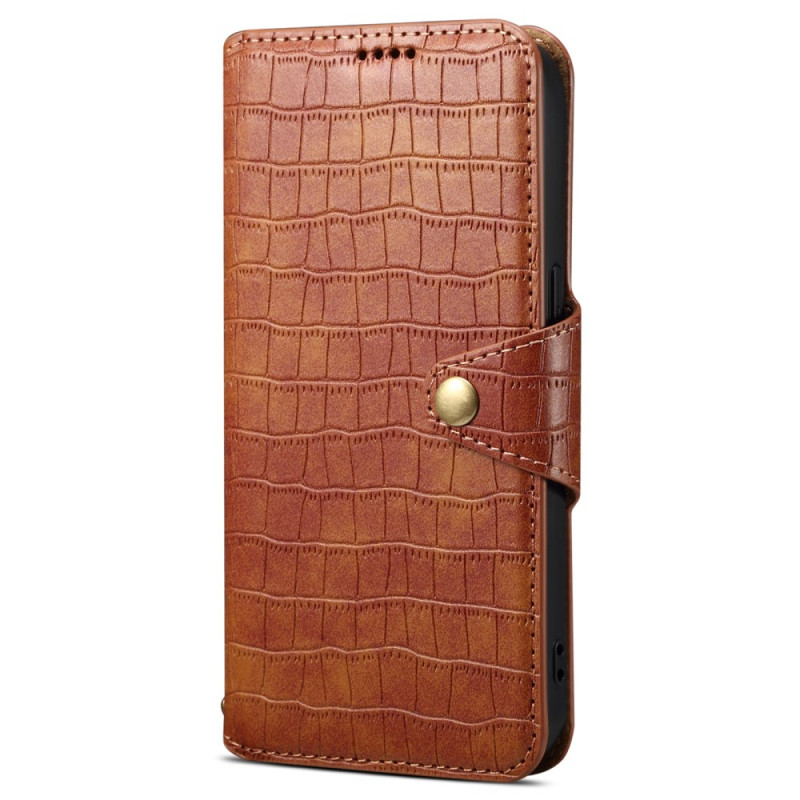 Capa de couro de crocodilo para Samsung Galaxy A24 4G