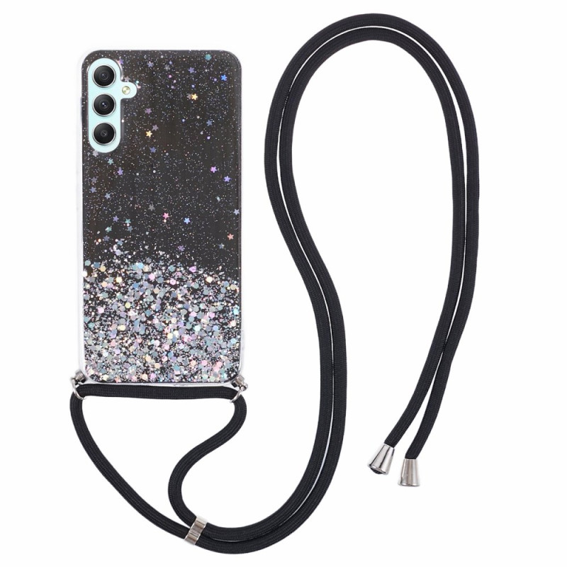 Capa com cordão para Samsung Galaxy A24 4G Glitter Color