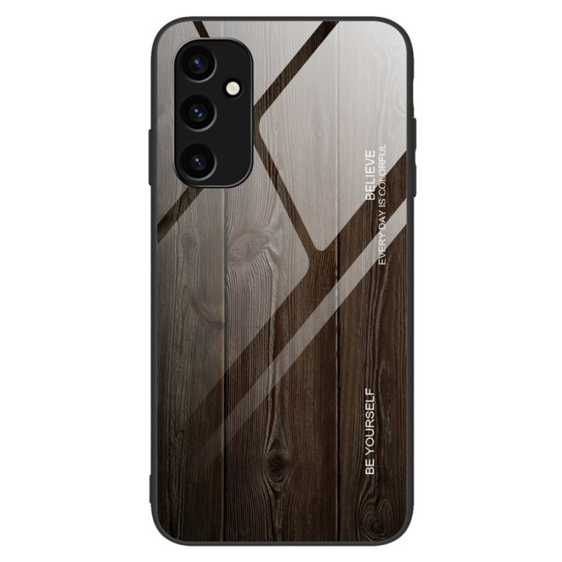 Samsung Galaxy A24 4G Capa rígida de vidro Madeira