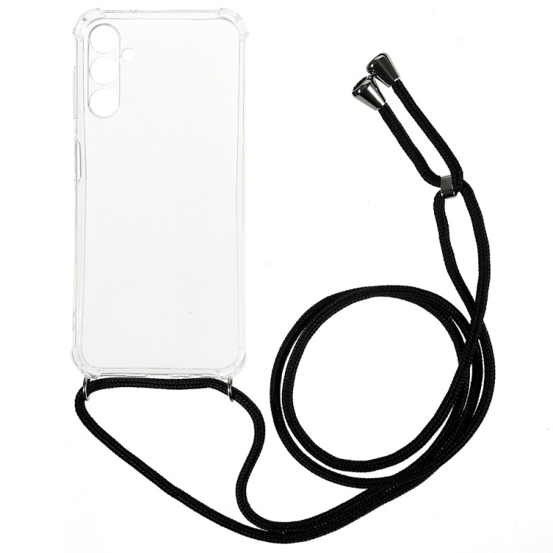 Capa transparente com cordão para Samsung Galaxy A24 4G