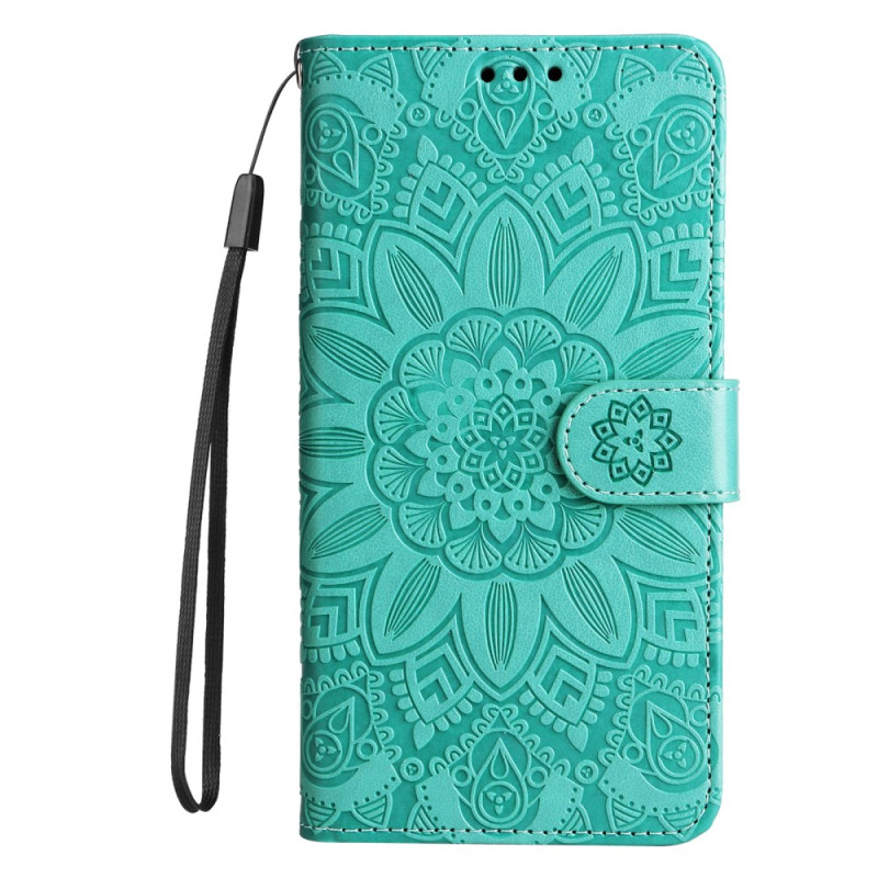 Capa com cordão de pescoço com padrão de girassol para OnePlus Nord 4