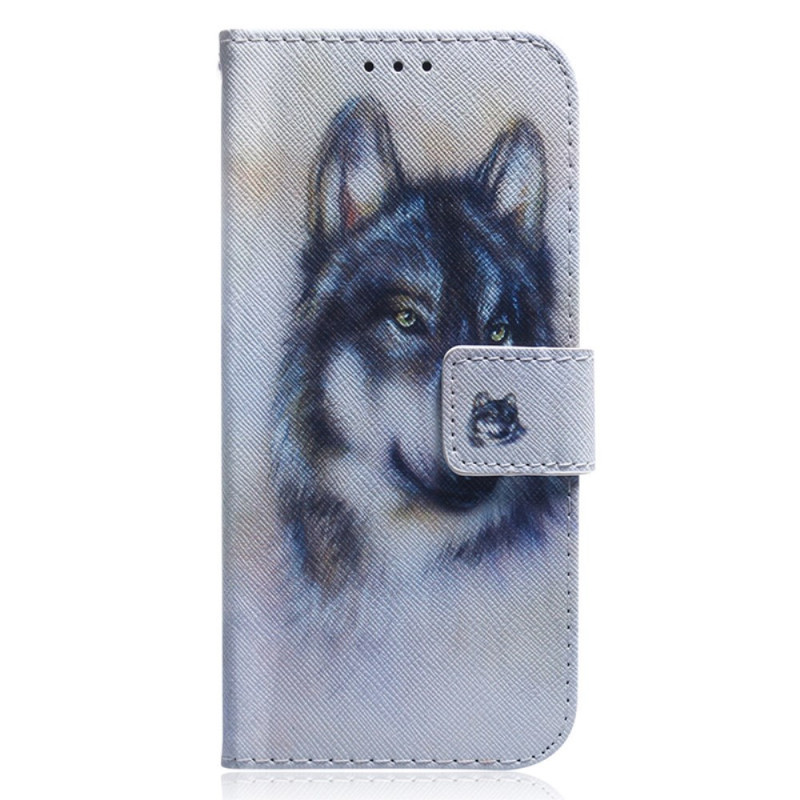 Capa para Nokia C32 Watercolour Wolf