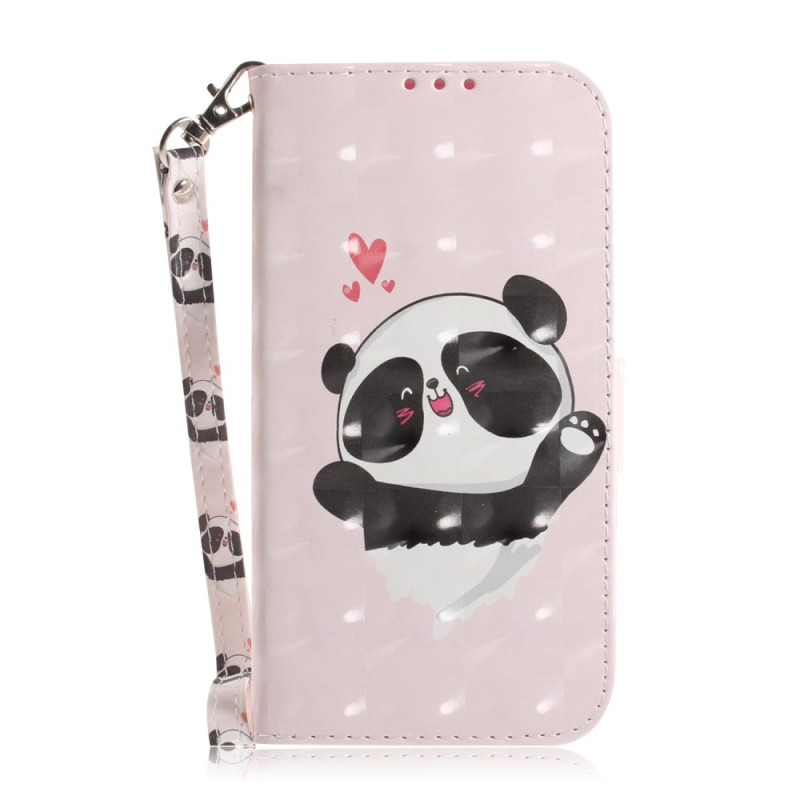 Capa Nokia C32 Panda Love com correia