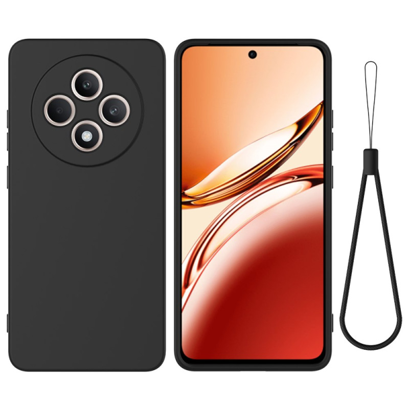 Oppo Reno 12 F 5G Capa com cordão de silicone líquido