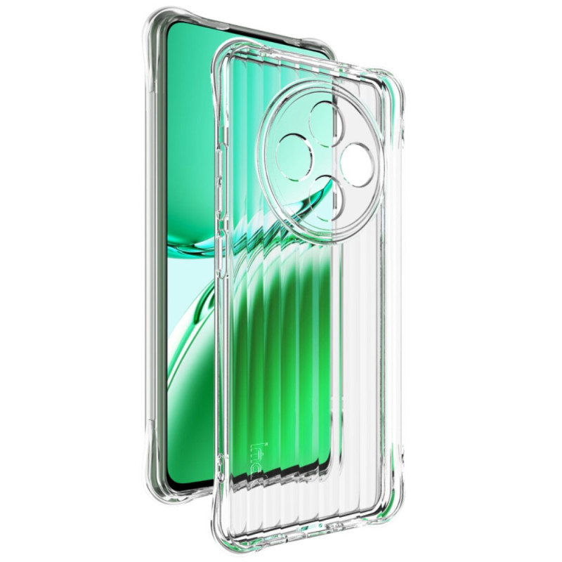 Oppo Reno 12F 5G Capa transparente de textura ondulada com airbag IMAK