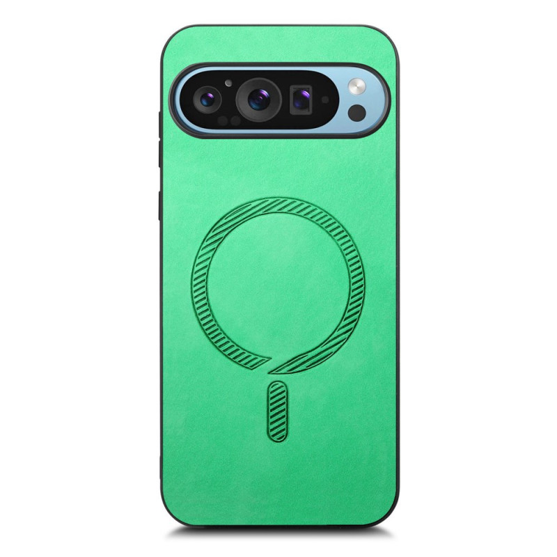 Capa Google Pixel 9 / Pixel 9 Pro Efeito Couro Compatível com MagSafe