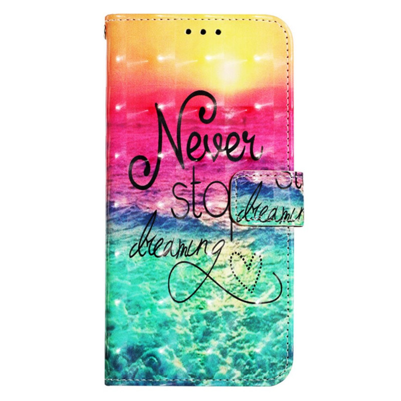 Capa com cordão para Samsung Galaxy A05 Never Stop Dreaming