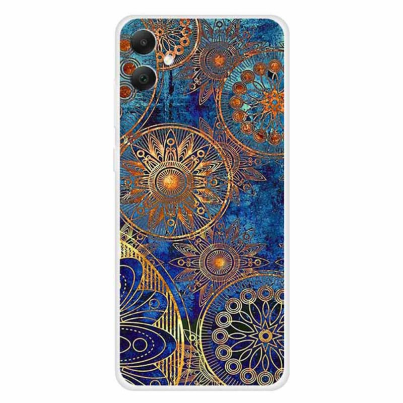 Capa Flores Douradas para Samsung Galaxy A05