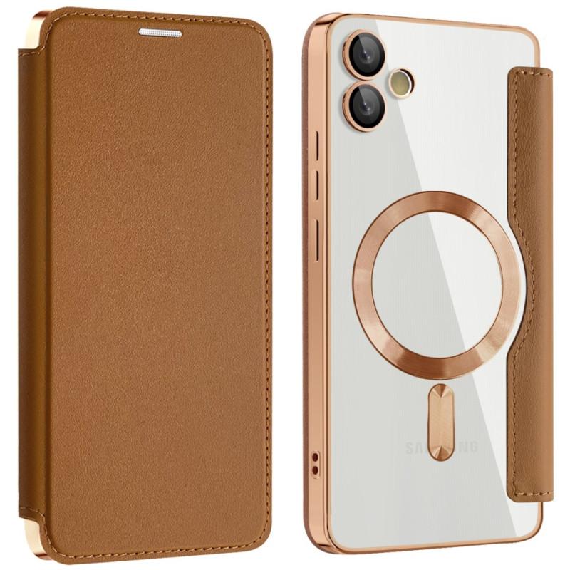 Capa Flip Cover Samsung Galaxy A05 Efeito Couro Compatível com MagSafe