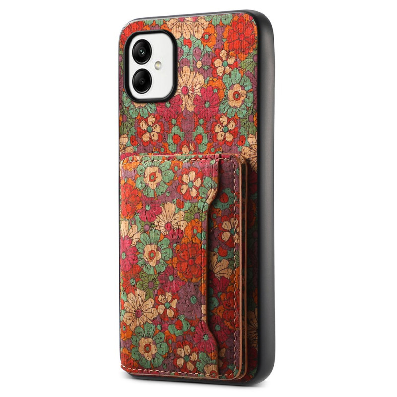 Capa Samsung Galaxy A05 Capa para cartão com padrão floral