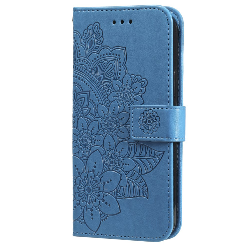 Capa para Samsung Galaxy A05 com padrão floral e alça