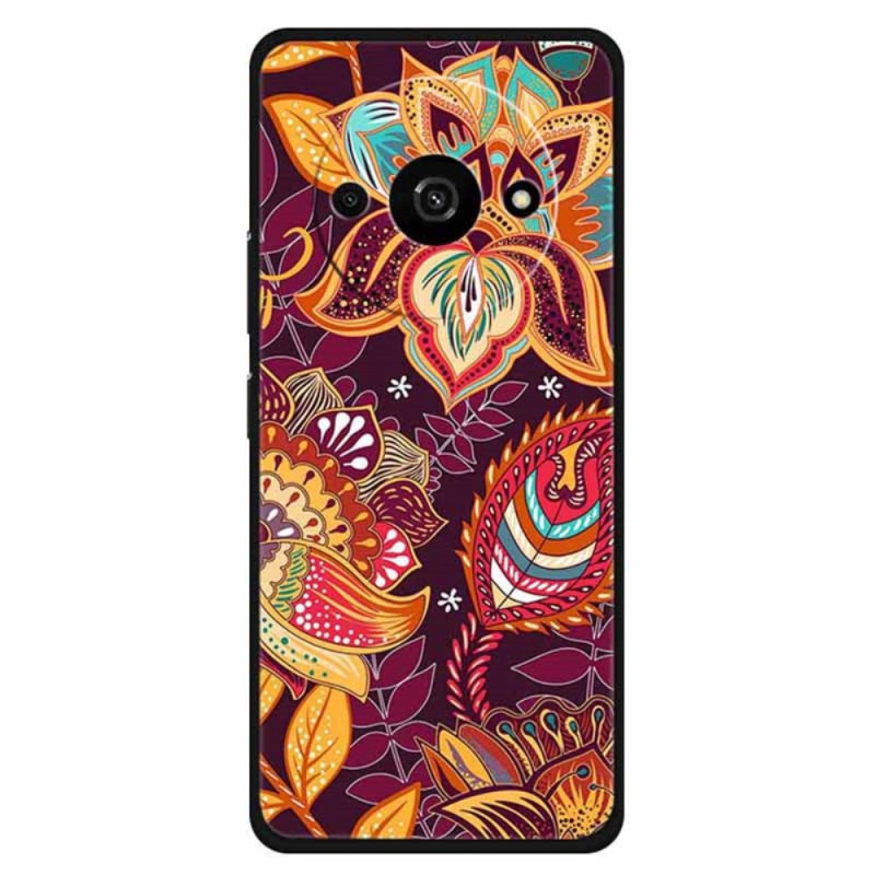 Xiaomi Redmi A3 / Poco C61 Capa de flores dourada da Cercis