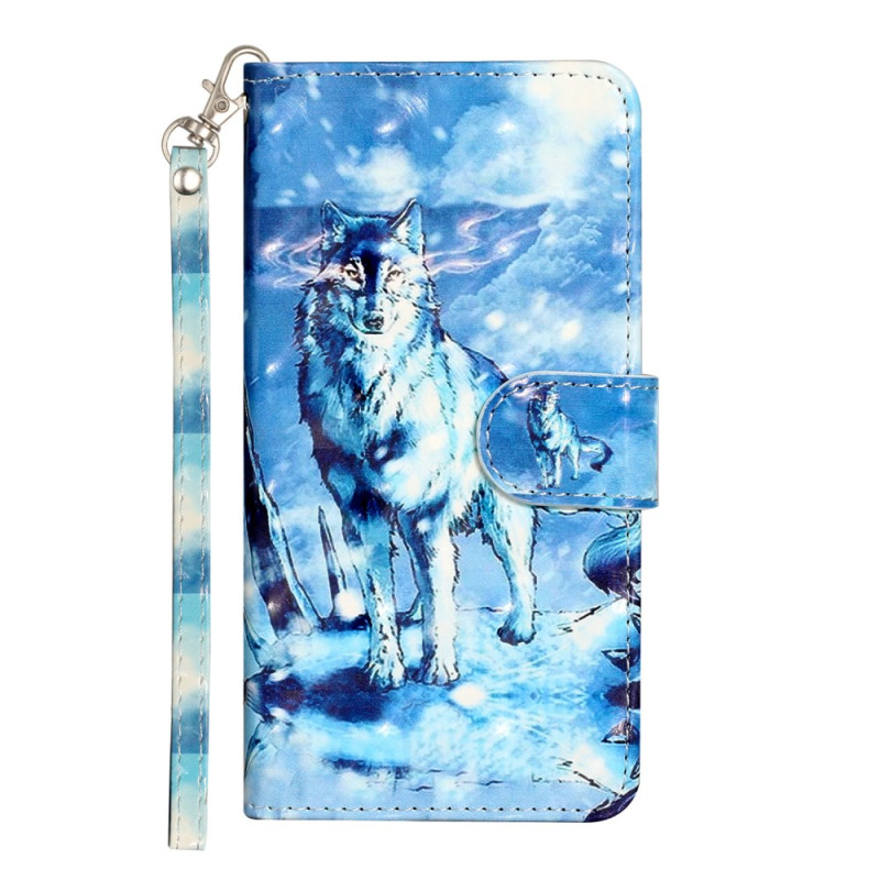 Motorola Edge 50 Snow Wolf Capa
 com cordão de segurança