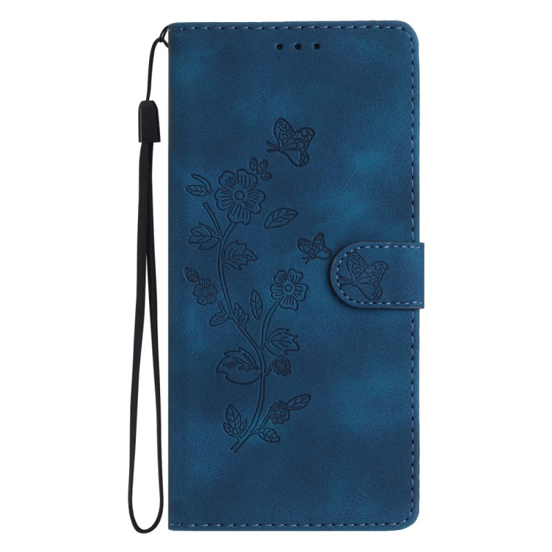 Housse Xiaomi 14T Pro Motif Floral à Lanière