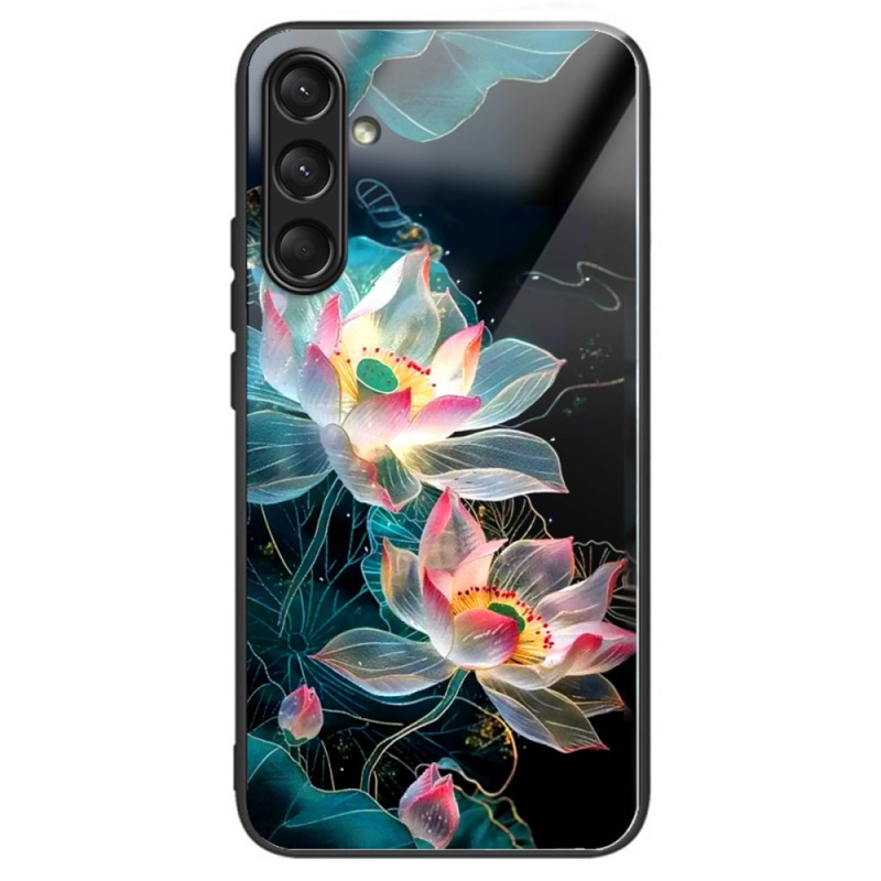 Capa de vidro temperado para Samsung Galaxy A16 4G / 5G Flores