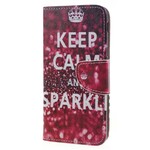 Capa Samsung Galaxy J6 Keep Calm and Sparkle