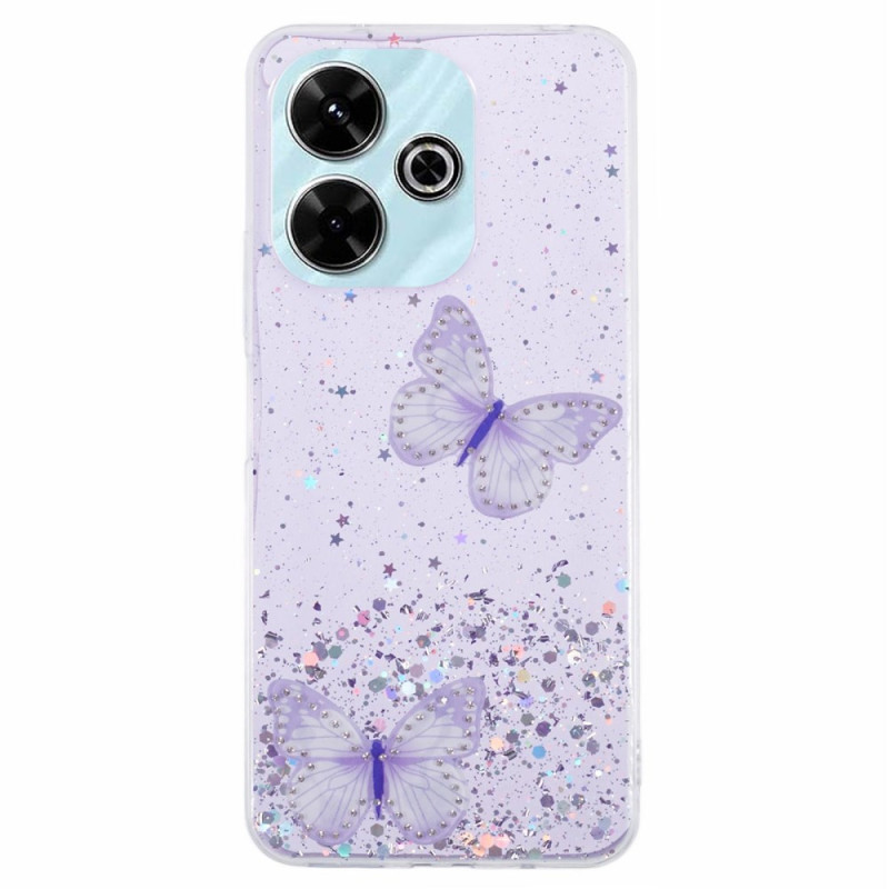 Capa para Xiaomi Redmi 13 4G / 13 5G Butterfly Glitter