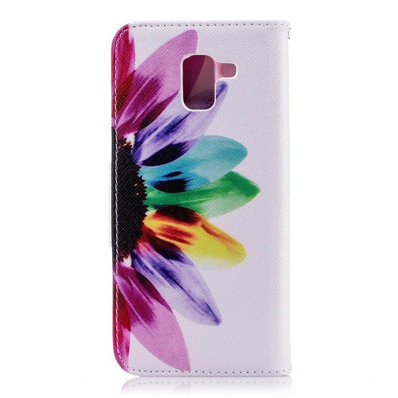 Capa de flor de aguarela Samsung Galaxy J6
