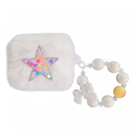 Capa de pelúcia com estrela...