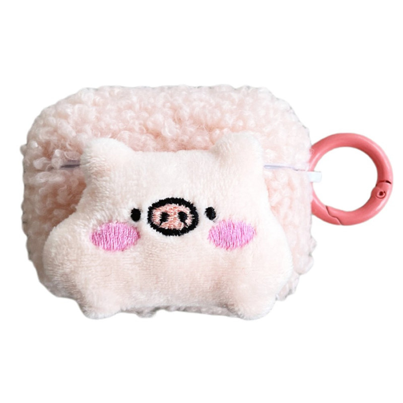 Capa de peluche para AirPods Pro Pig