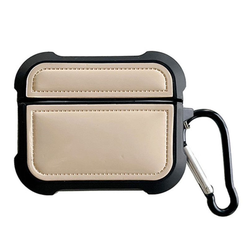 Capa estilo Doudoune em pele sintética para AirPods 3