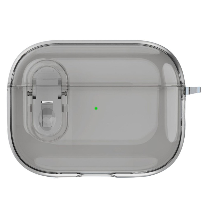 Capa
 e mosquetão transparentes para AirPods 3