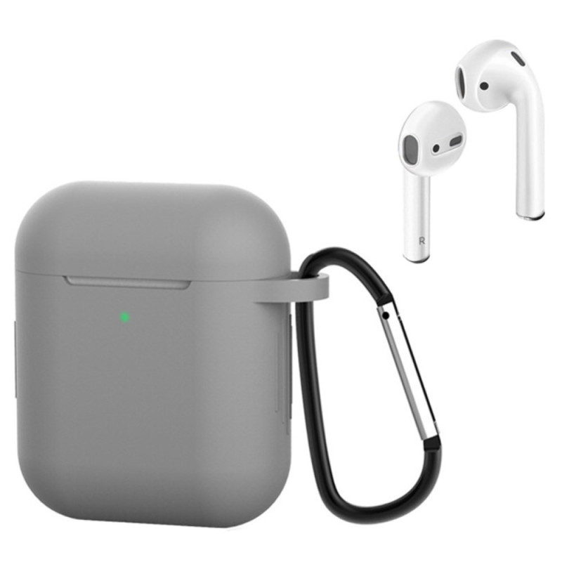 Capa fina para Apple AirPods 2 / 1 com mosquetão