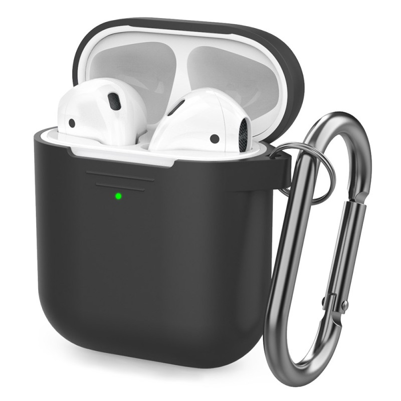 Capa
 clássico para AirPods 2 / 1 com mosquetão