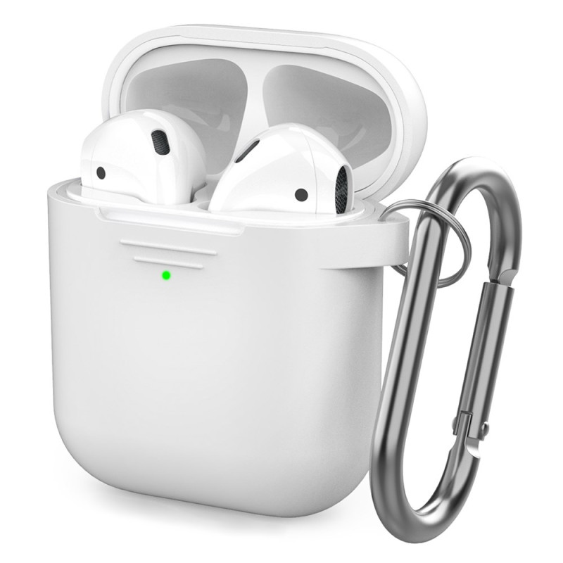 Capa
 clássico para AirPods 2 / 1 com mosquetão