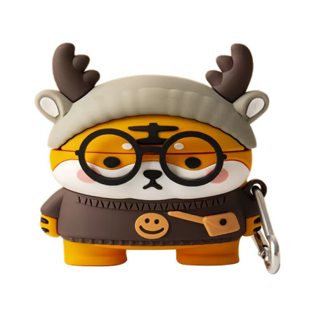 AirPods 4 Tiger com capa de...