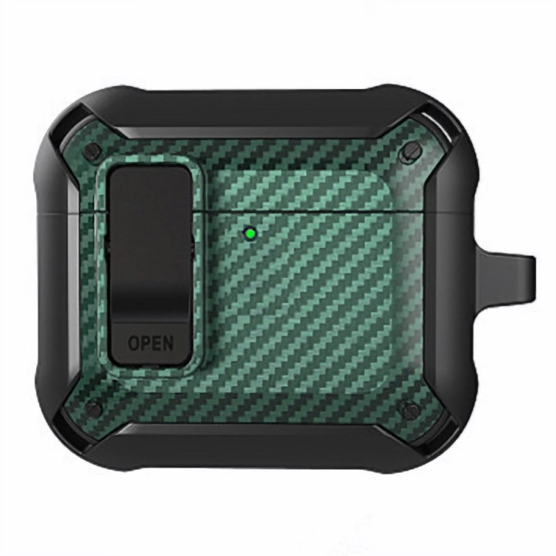 Capa robusta em fibra de carbono para AirPods 4