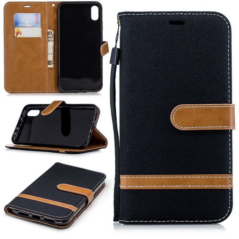 iPhone XR Case Fabric & Leather Effect