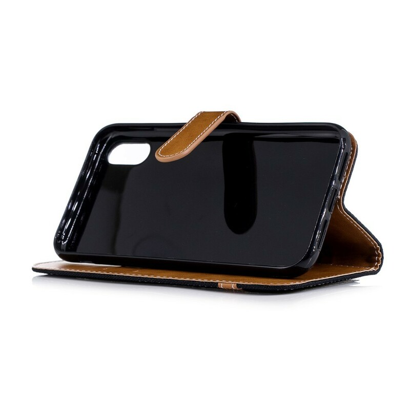 iPhone XR Case Fabric & Leather Effect