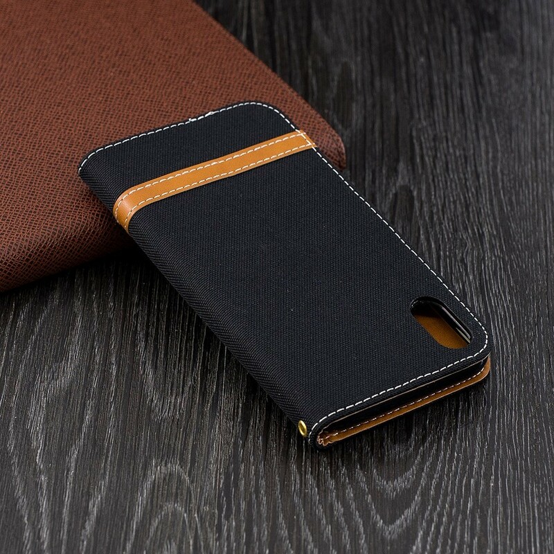 iPhone XR Case Fabric & Leather Effect