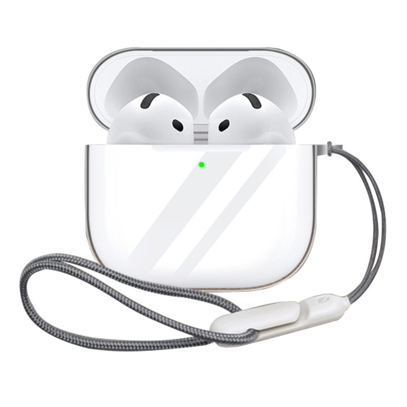 Capa
 transparente para AirPods 4 com correia