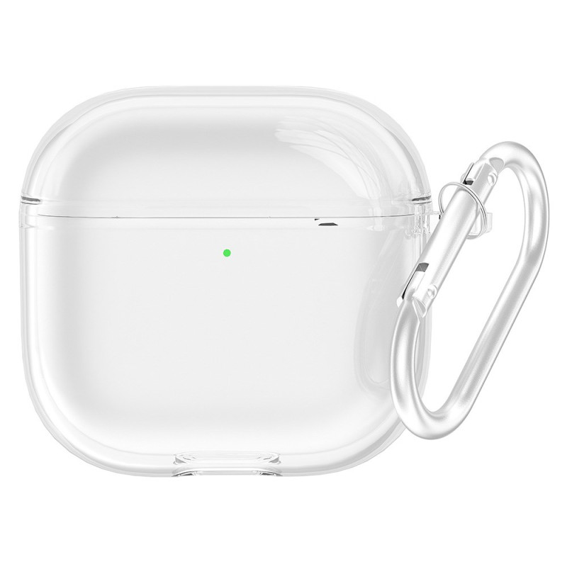 Capa
 transparente para AirPods 4 com porta-chaves