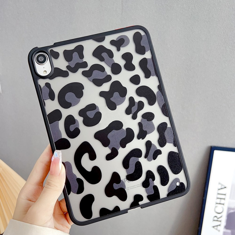 Capa para iPad Mini 7 (2024) / Mini 6 (2021) Leopardo Print Preto