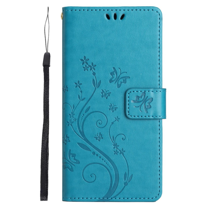 Honor 200 Smart Capa com fita para borboletas e flores