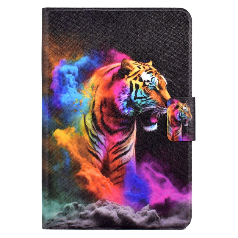 Capa para iPad Mini 5 (2019)/4/3/2/1 Design tigre colorido