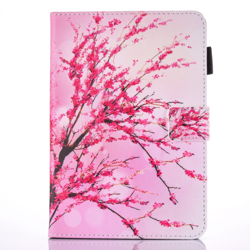 Capa para iPad Mini 5 (2019)/4/3/2/1 Árvore sobre fundo cor-de-rosa