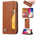 Capa Flip Capa iPhone XS Max Leatherette Capa de cartão