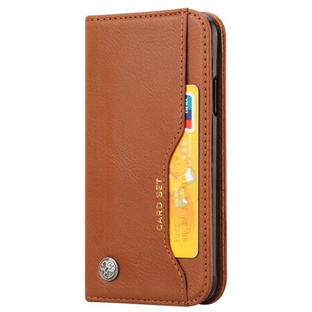 Capa Flip Capa iPhone XS Max Leatherette Capa de cartão
