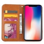 Capa Flip Capa iPhone XS Max Leatherette Capa de cartão