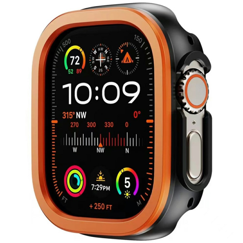 Capa de silicone e liga de alumínio para Apple Watch Series 10 46 mm